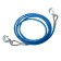 Torso towing cable, metal in PVC braid, 4m, 8 tons, 2 hooks