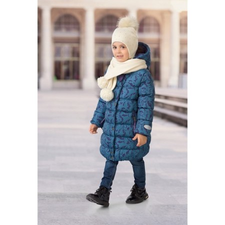 Coat for girls, height 92 cm, jeans color-2