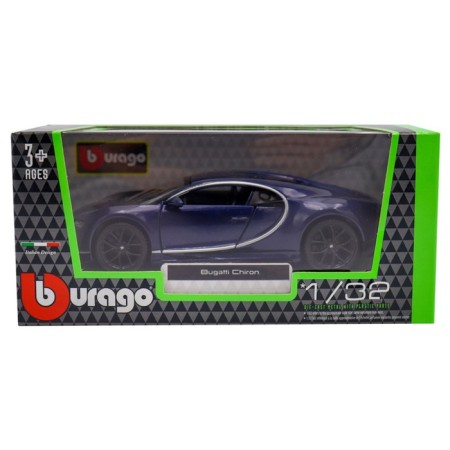 BBURAGO Bugatti Chiron, Die-Cast, 1:32, Dark blue color-9
