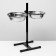 Stand with bowls, 2 x 2.5 l, height 60 cm, collapsible, black