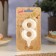 Candle in the Cake "Fine", number "8", pearl, 6.5 cm