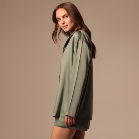 Home suit (shirt and shorts) SL Home p. XL, green-6