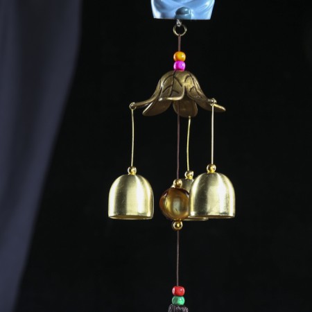 Wind Music Metal "Little Buddha" 3 bells mix 40 cm-2