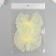 Decor for creativity "Bant from Fatin" yellow, 9 cm (set 2 pcs)