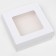 The box is folding, the lid is, with the window, white, 12 x 12 x 5 cm