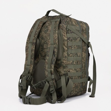 Tactical backpack, TAIF, 45 l, lightning department, 3 outer pockets, camouflage color/green-1