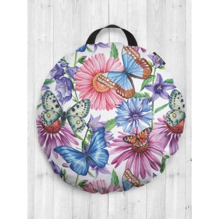 Pillow Sidushka "Life in the Field", decorative, d = 52 cm