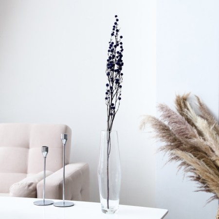 Dry flowers “Molokhay Mile”, 25 g, length - 70 cm, purple color
