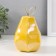 Souvenir ceramics, metal "Yellow pear with faces, with a twig" 10x10x16 cm