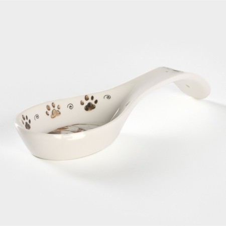 Porcelain stand under a spoonful of the share "Cats Aristocrats", 21.5 × 7.5 cm, white color-2