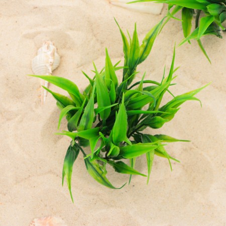 The artificial aquarium bush, 10 cm, green-2