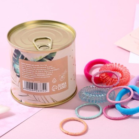 Hair gum "Inspect your beauty", 50 pcs., Mix-4