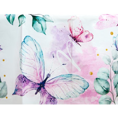 Single tablecloth "Butterflies" 180x137-4
