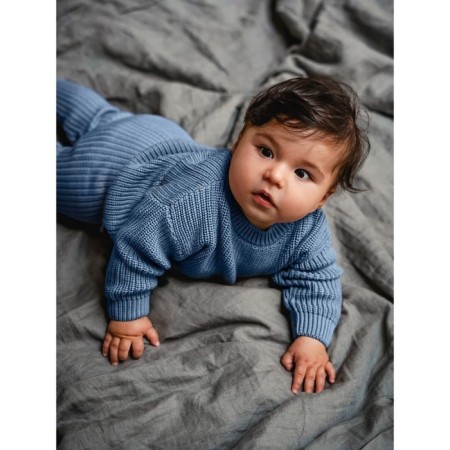 Pants knitted children's amababy pure love comfy, height 92, blue color-7