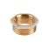 Futorka Otmo, 1 "x 3/4", outer/internal carving, nickelly brass