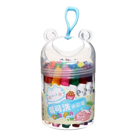 Fleeters 24 colors in a plastic tube with a handle "Mishka"-4