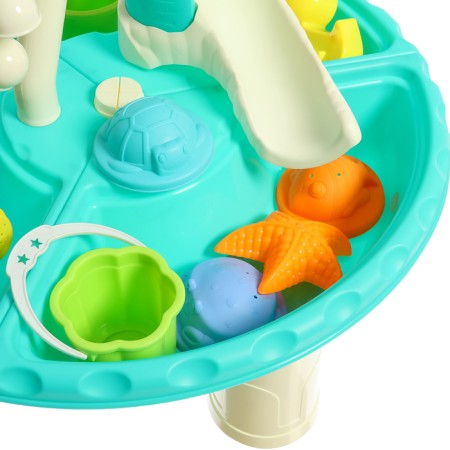 Set for playing in the sand "Plants", with a table, 6 items-3