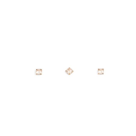 Crystals for volumetric inlay TNL "Princess", No. 2, Champagne, 10 pcs