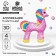 Application with sequins "Magic Unicorn" + 4 colors of sequins