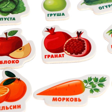 Developing magnets “Studying colors and vegetables - fruits” (set 25 pcs)-6