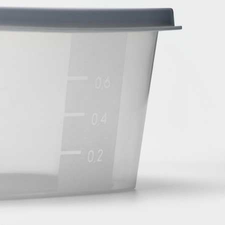 Set of square containers Biofresh, 3 pcs: 0.23 l, 0.5 l, 0.9 l, color mix-10