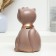 Piggy bank "Cat in a tie" brown, 20x16x16cm