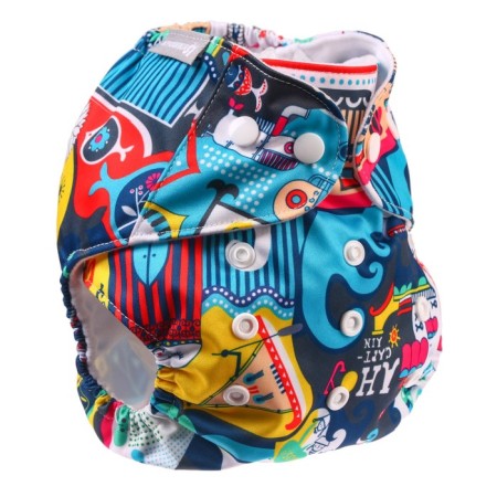 Reusable diaper "ocean"-4