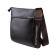 Male bag, lightning department, 2 outer pockets, adjustable belt, brown color