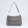 Bag Cross-Bodi with a zipper, gray color