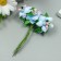 Flowers for decorating "Iris" Blue 1 bouquet = 6 colors 9 cm