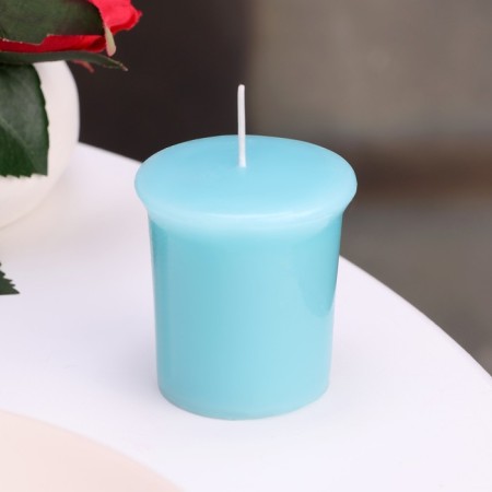 Aromatic candle "Turquose Sky", turquoise sky, set 5x4.5 cm, 3 pcs-2