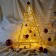 LED figure "Golden Christmas tree", 33 × 60 × 20 cm, 15 watts, 220 V