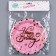 Paper plates “Happy birthday”, set, 6 pcs., Embossing, pink color