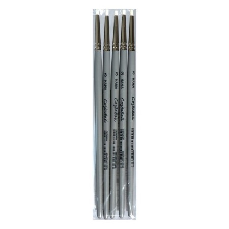 Silicon Brush "Flat", Hana Create No. 3 (exhibition length 5 mm), short dull handle-3