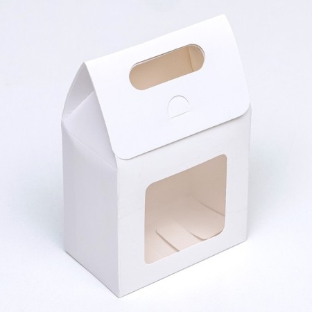 Box with a window, white, 15 x 10 x 6 cm-2