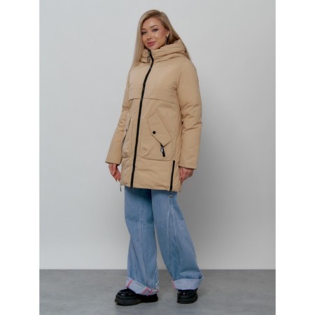 Women's winter jacket, size 44, mustard color-1