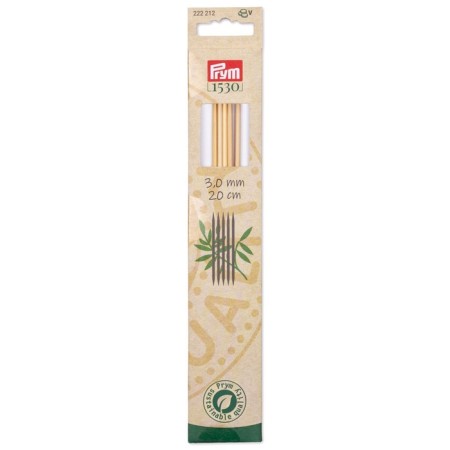 Stock, bamboo, 3.0 mm/20cm knitting needles, 5 pcs