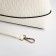 Bag Cross-Bodi with a zipper, white color