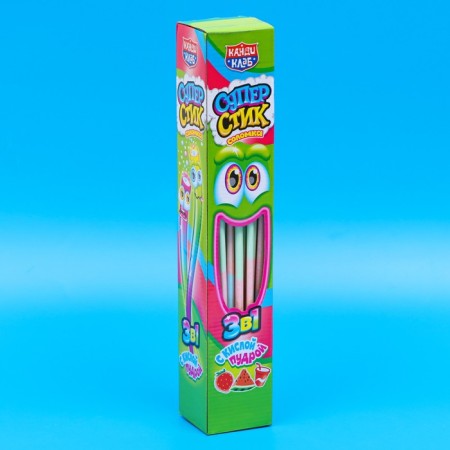 Straws with sour powder "Super Style", 12 g