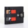 Male purse on a magnet, black color