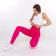 Female leggings in a rubber, pink color, size 48-50 (l/xl)