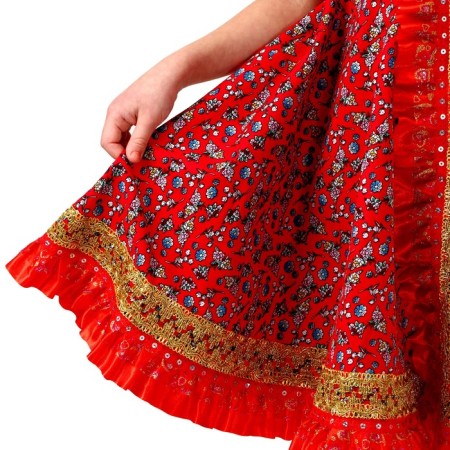Carnival costume "Round dance", cotton, p. 30, height 110-116 cm-5