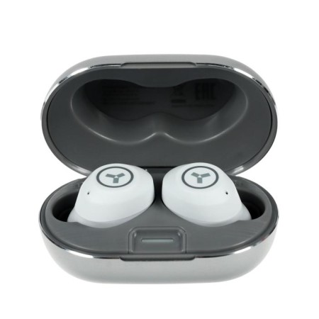 Headphones AcCESSTYLE GRADUS TWS, wireless, vacuum, microphone, BT 5.1, 50/350 mAh, white-5