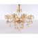 Suspended classic chandelier with crystal Ambrella Light, Classic, TR4907, 8HE14, Color Gold