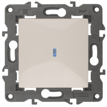 Backling switch, 10AX-250V, IP20, era Elegance, ivory