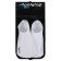 Flippers for swimming, white color, size 32-33, silicone