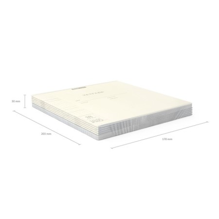 Notebook A5+, 18 sheets in the Erichkrause "Coverpro Pastel", plastic cover, OFSET BOLK, 100%whiteness, yellow-6