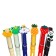 Pencil set, 6 colors, eternal, rubber decor, calligrata