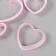 Cutters for polymer clay "heart" set of 4 pcs 3.3x4 cm 4.3x5 cm 5.4x6.2 cm 6.7x7.5 cm
