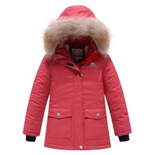 Winter park for a girl, orange color, height 116